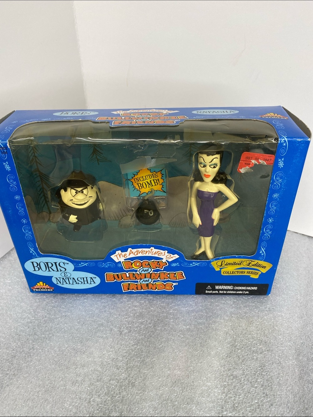 The Adventures of Rocky and Bullwinkle Boris & Natasha Collectible Set 1998 Box